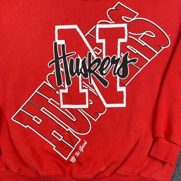 Vintage The Game Nebraska Sweatshirt Men's XXL Red Cornhuskers NCAA Football - Picture 3 of 13